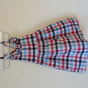 Plaid 4th of July dress